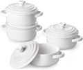 MALACASA Mini Cocotte Set - 14 OZ Small Casserole Dishes by MALACASA