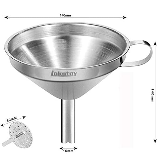 5.5-Inch 14CM Stainless Steel Kitchen Funnel - Image 2