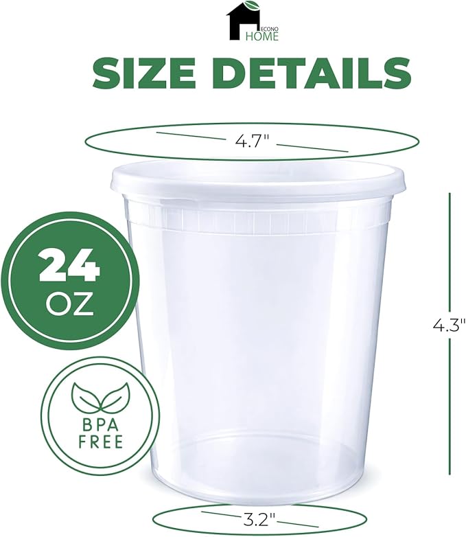 EconoHome Clear Deli Containers - Image 3