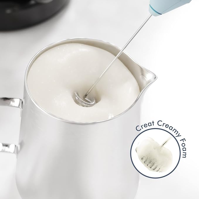 Powerful Milk Frother Handheld Foam Maker, Mini Whisk Drink Mixer - Image 2