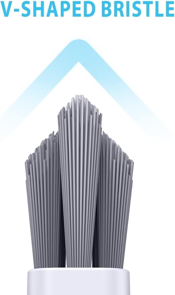 Lumkew Grout Cleaner Brush V Shape, Stiff Grout Cleaning Brushes - Image 3