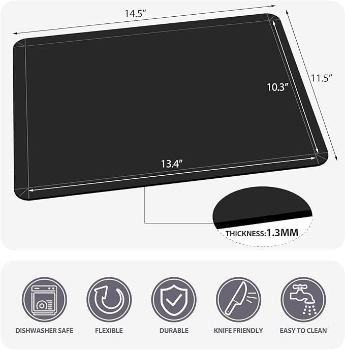 WK Flexible Plastic Cutting Boards Mats - Image 4