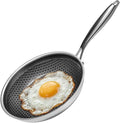 Honeycomb Stainless Steel Nonstick Frying Pan, Induction Cooktop Compatible by XBM