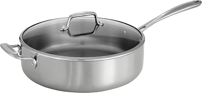 Tramontina Tri-Ply Clad Stainless Steel 6-Quart Saute Pan by Tramontina
