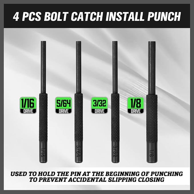 7-Piece Premium Roll Pin Starter Punch and Install Punch Set - Image 3