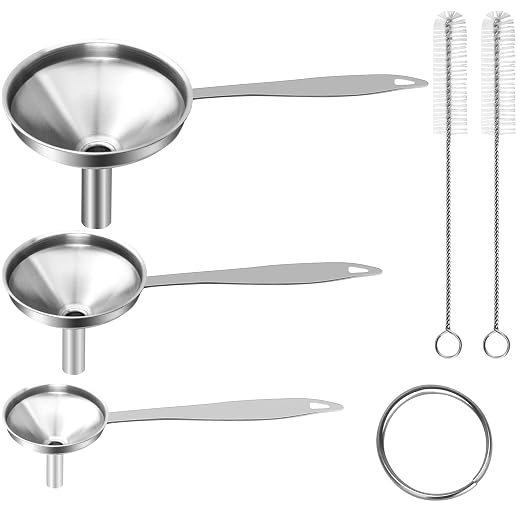 Large Small Funnel Set of 3, Food Grade Mini Funnels by YLYL