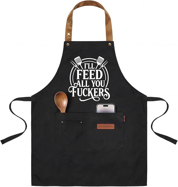 INNORU I'll Feed All You Fuckers Sign Apron by INNORU