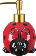 RQYIXI 17 OZ Ladybug Ceramic Soap Dispenser by RQYIXI