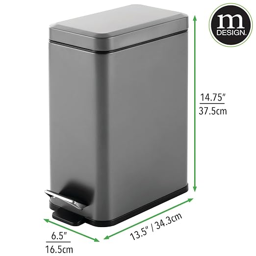 mDesign Pedal Bin — Waste Bin - Image 7