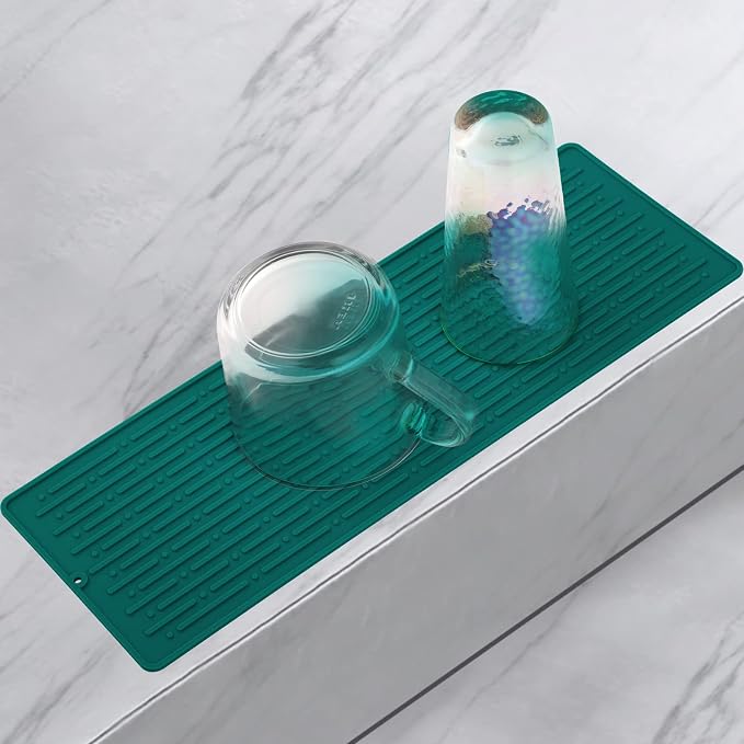 GeeRic Dish Drying Mats, Heat-resistant Silicone Mat by GeeRic