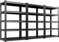 Set of 3 71"HGarage Shelving-2050LBS 5 Tier Storage Shelves, Adjustable Heavy by Unknown