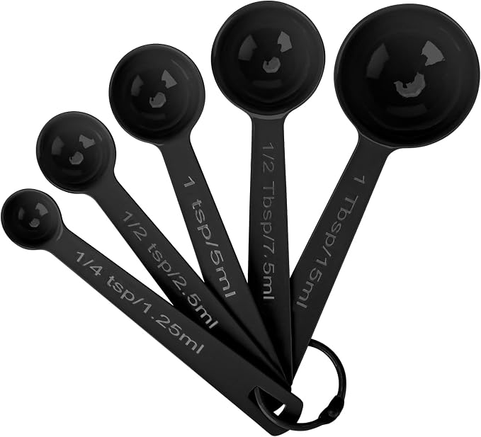 Stainless Steel Measuring Spoons Set of 5, Metal Measuring Cups by Muchtolove