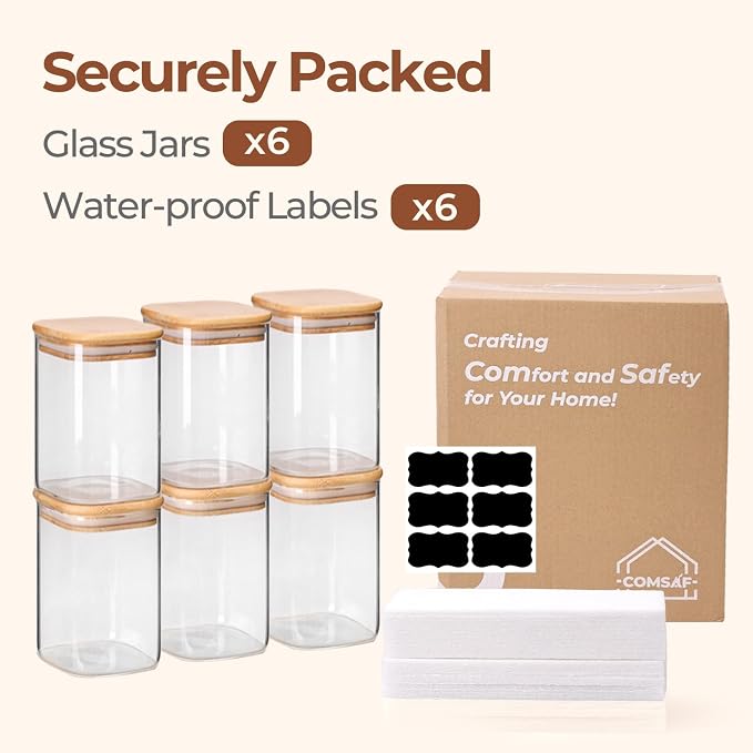 ComSaf 1.2 QT Glass Storage Containers - Image 8