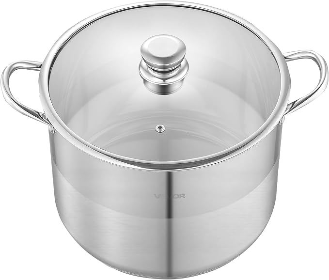 VEVOR Stainless Steel Stock Pot, 16QT Stainless Steel Stockpot - Image 9