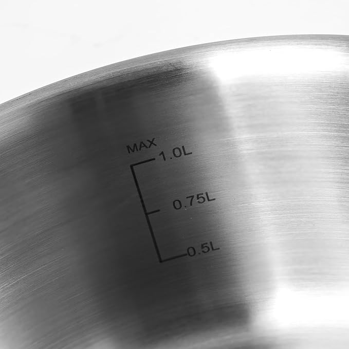 2 QT Saucepan with Lid, 3-Ply Stainless Steel Saucepan, Induction Compatible - Image 3