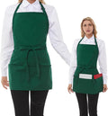 Aprons for Women with 3 Pockets, Server Apron, Aprons for Cooking, Chef Apron by Eksict