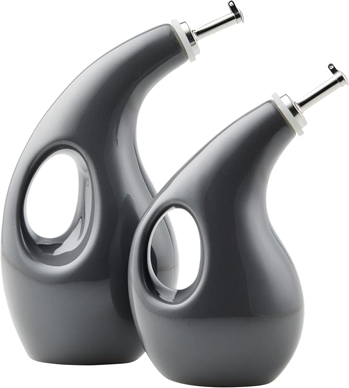 Rachael Ray Serveware Ceramic EVOO Oil and Vinegar Dispensing Bottle Set by RachaelRayKitchenware