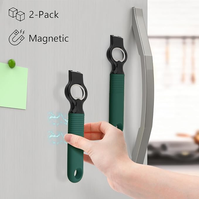 2-Pack Magnetic Beer Bottle Opener & Soda Can Opener, 2-in-1 Bottle Opener and - Image 2