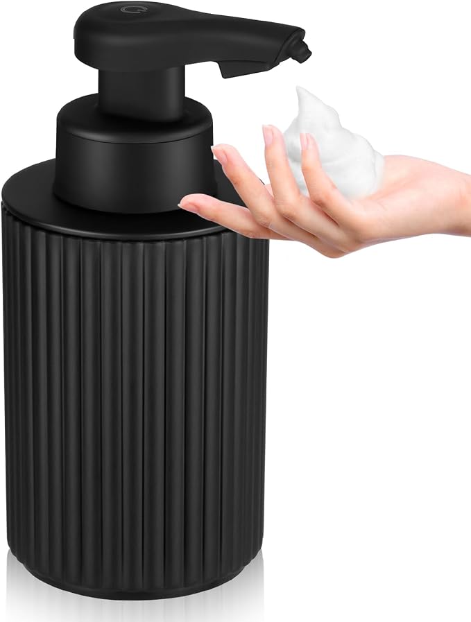 Automatic Soap Dispenser Foaming Touchless: 9oz Black Plastic by PHNEEMSAUTOMATICSOAPDISPENSER