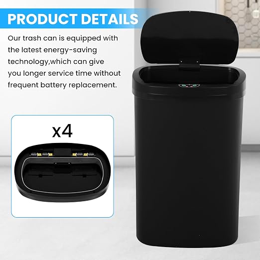 13 Gallon Trash Can | 50L Sensor Automatic Kitchen Trash Can - Image 7