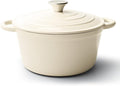 6 Quart Dutch Oven Pot with Lid, Non Stick Enameled Cast Iron Dutch Oven by Fijinhom