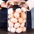 SAIOOL Egg Jar, kitchen canister， 1 Gallon Large Glass Food Storage Jars by SAIOOL