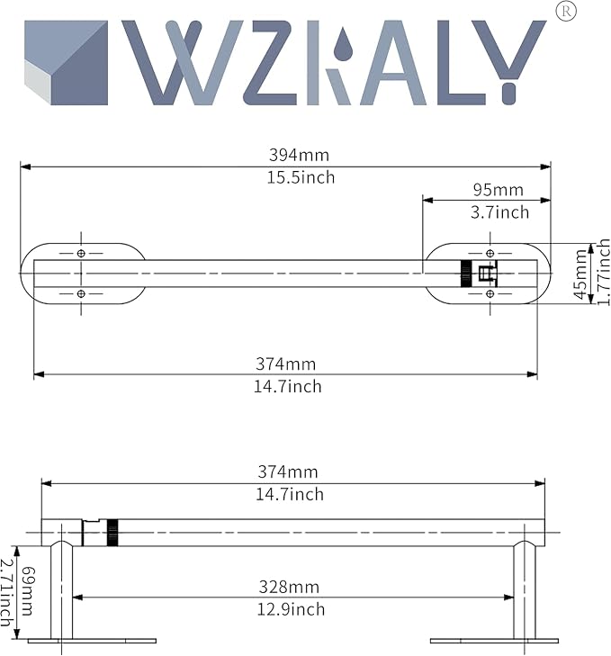 Paper Towel Holder Under Cabinet, Self Adhesive or Wall Mounted SUS304 - Image 7