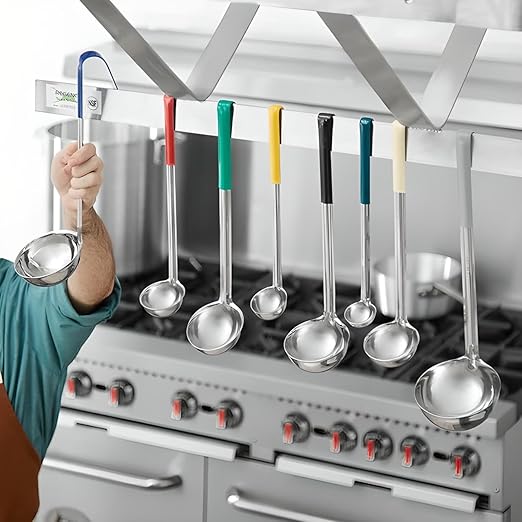 OCS Parts Professional Series Stainless Steel Culinary Ladle | 6 Ounce | Heat - Image 2
