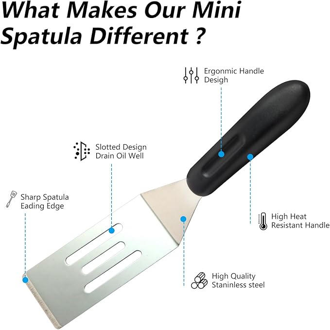 Small Metal Spatula, Mini Spatula - Image 5
