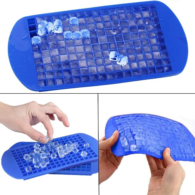 LeeYean Silicone Mini Ice Cube Trays 2 Pack, 160 Small Ice Cube Molds Easy - Image 7