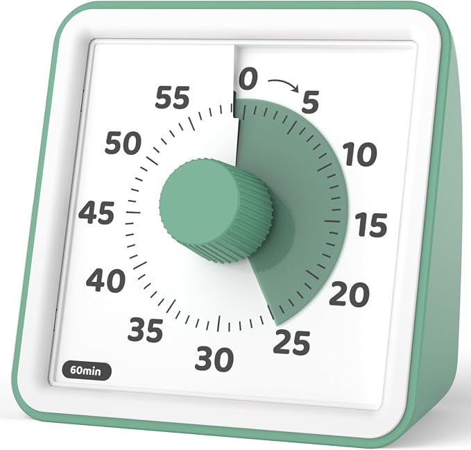 LIORQUE Visual Timer for Kids, 60-Minute Countdown Timers for Classroom Office by LIORQUEProducts