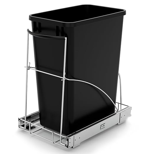 Tanamu Pull Out Trash Can Under Cabinet，Under Sink Slide Out Garbage by TanamuCabinetSolutions