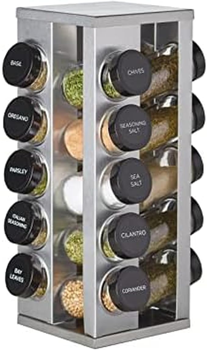 Kamenstein 20 Jar Heritage Revolving Spice Rack by Kamenstein