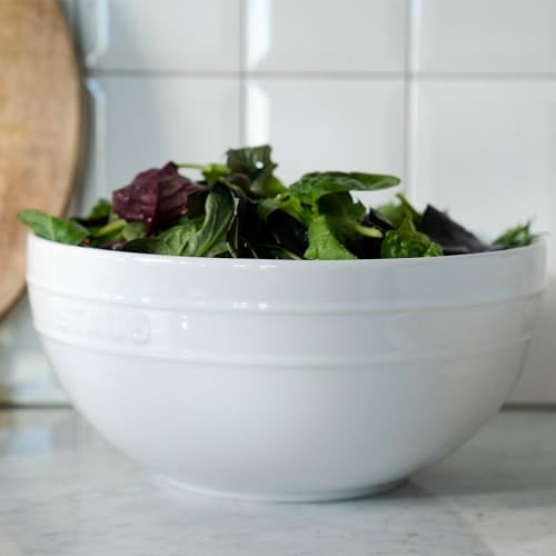 STAUB Ceramic 2-pc Nested Mixing Bowl Set - White