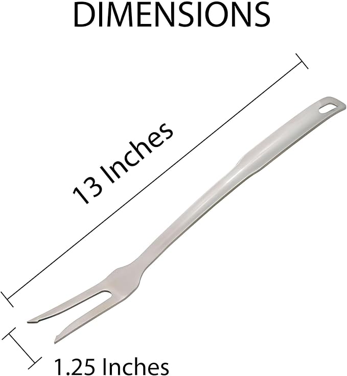 HIC Kitchen Serving Fork with Long Handle, 18/8 Stainless Steel - Image 6