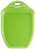 Dexas Chop & Scoop Cutting Board, 9.5 by 13 inches, Solid Green by Dexas