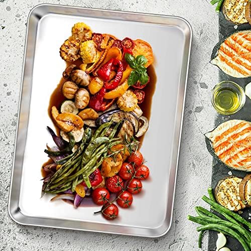 TeamFar Baking Sheet, 17.6"x 13" x 1" Stainless Steel Large Cookie
