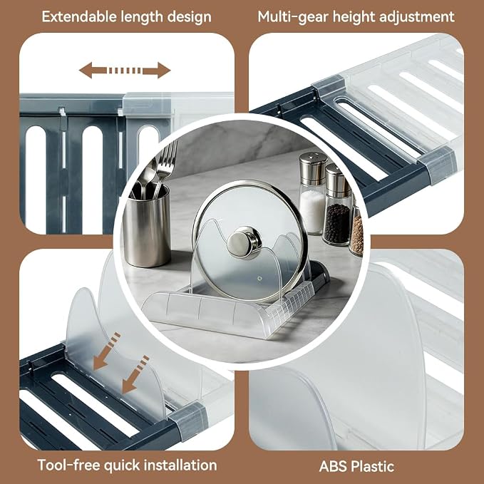 Expandable Pot and Pan Organizer Rack - Image 3