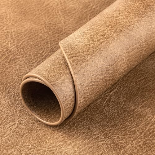 ADRIMER Oval Placemats Set of 4, Wipeable Faux Leather, 4 Colors