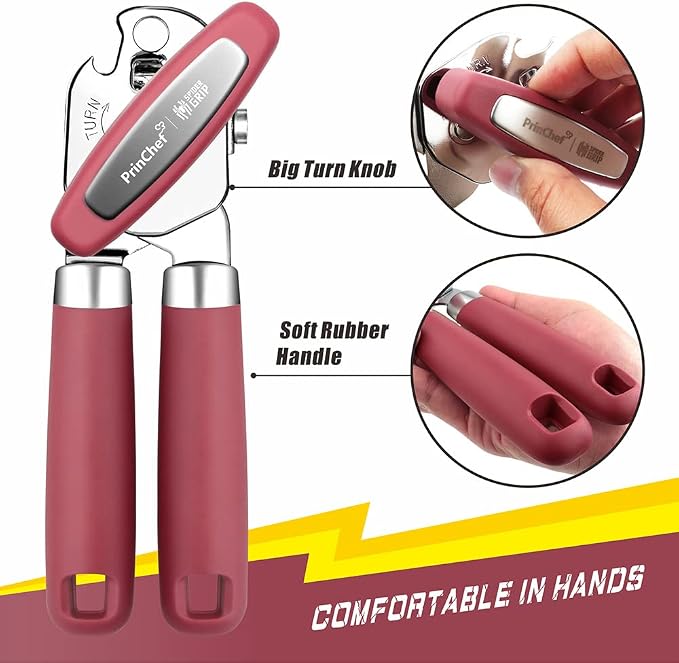 PrinChef Can Opener Manual, Can Tin Bottle Opener - Image 3