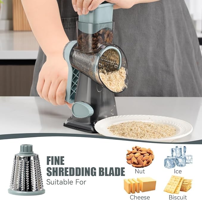 KEOUKE Rotary Cheese Grater Pro 6 in 1 - Image 4
