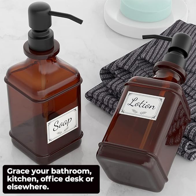 GLADPURE Soap Dispenser 2 Pack, Hand Soap Dispensers - Image 5