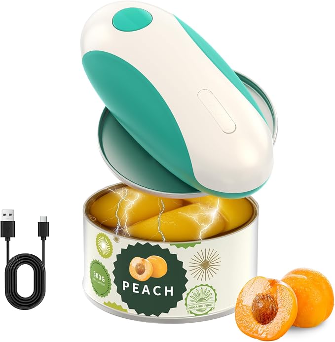 CIRCLE JOY Rechargeable Electric Can Opener, One-Touch Automatic Can Opening by CIRCLEJOY
