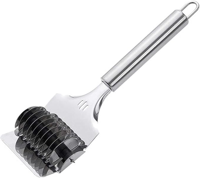 Pasta Noodle Cutter, High Grade Stainless Steel Pasta Spaghetti Maker Noodle by ONESWI