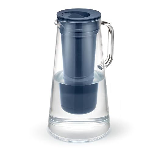 LifeStraw Home – Water Filter Pitcher, Midnight Blue, BPA Free Designed by LifeStraw