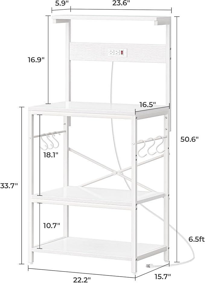 SUPERJARE Kitchen Bakers Rack - Image 7