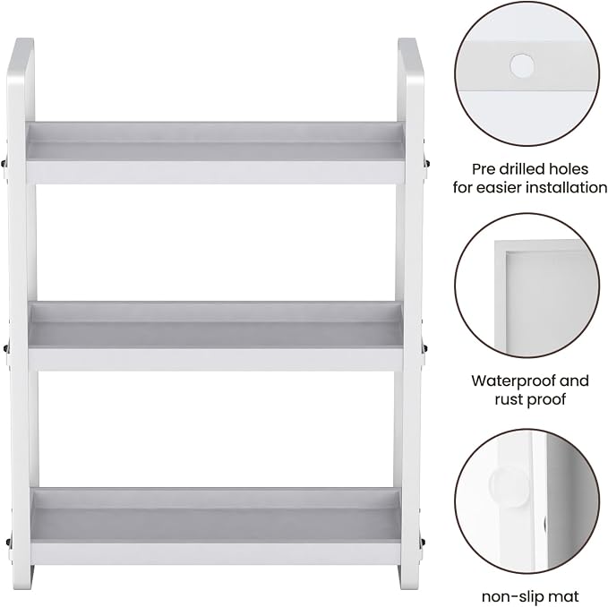 HNRLOY Bathroom Counter Organizer, Bathroom Countertop Organizer, Counter Shelf - Image 4