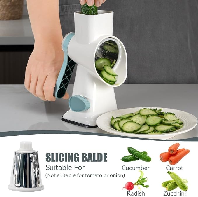 KEOUKE Rotary Cheese Grater Pro 6 in 1 - Image 5