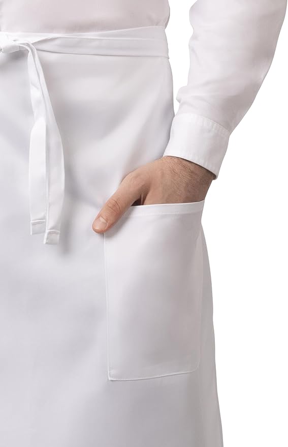 Chef Works Unisex Two Pocket Bistro Apron - Image 3
