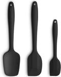 Silicone Spatula 3-piece Set, Ergonomic Handle High Heat-Resistant Spatulas by ALLWIN-HOUSEWARE